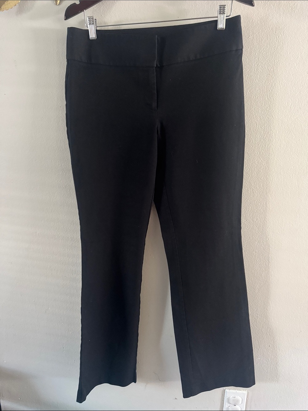 LOFT Black Women's Dress Pants with Hook Closure